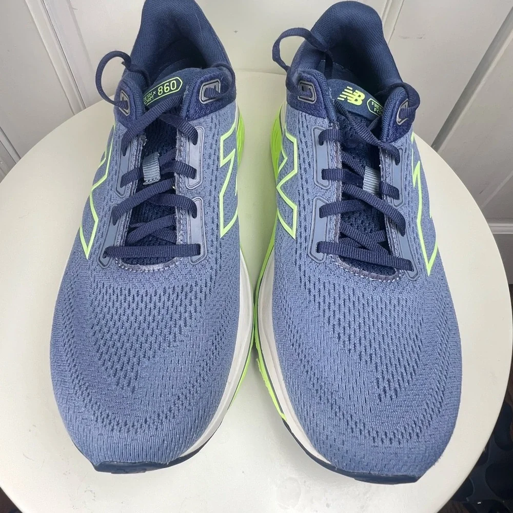 Men’s New Balance Fresh Foam X 860v14 Road Running Shoes In Blue/Lime Sz 10 - Picture 3 of 11